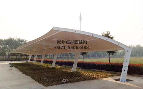 焦作武陟河南輔仁藥業(yè)廠區(qū)膜結(jié)構車棚