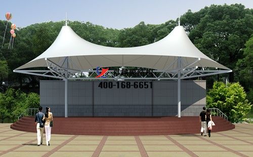 安陽膜結(jié)構(gòu)看臺/觀景臺【安陽益和熱力有限責(zé)任公司等】設(shè)計施工案例