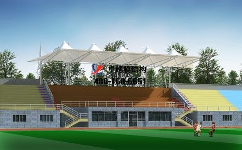 岳陽市膜結(jié)構(gòu)看臺(tái)【東城小學(xué)等】設(shè)計(jì)施工案例