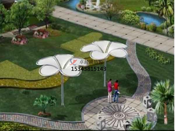 開(kāi)封<font color='red'>張拉膜結(jié)構(gòu)</font>景觀設(shè)計(jì)施工【案例圖片】