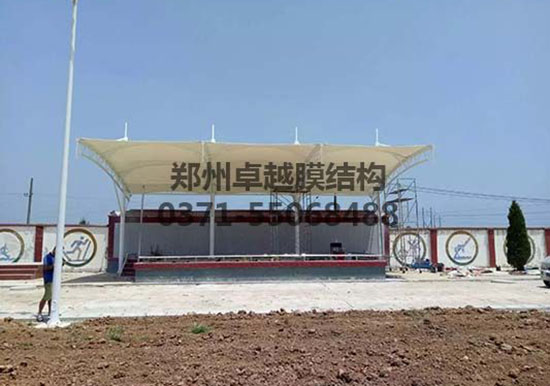 廊坊張拉膜充電樁車棚設(shè)計施工案例